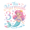 Mermaid 3rd Birthday 3 Years