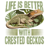 Funny Reptile Crested Gecko