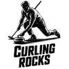 Curling Rocks Wintersport Silhouette Man