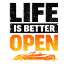Life is Better Open Convertible Style