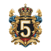 5 Number of coats of arms