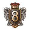 8 Number of coats of arms