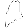 Maine map outline