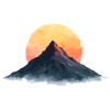 Mountain at sunset