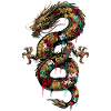 Drache Graffiti