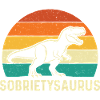 Sobrietysaurus Funny Sober Recovery AA NA