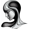 Stylized Woman Silhouette