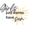Girls Sun Sonne Spruch