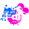 Master with guitar - Blue Pink White