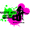 Master with guitar - Green Pink