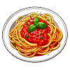 Pasta with tomato sauce