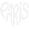 Paris Graffiti-Skript Logo herzförmig