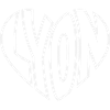 Lyon Herzlogo Linienkunst