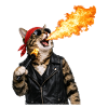 Fire Cat Biker Look