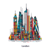 London's colourful skyline
