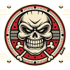Skull Emblem with Crossed Bones