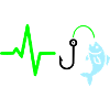 Pulse Line Fishing Fish Icon