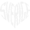 Sweden, Sverige Heart Typography