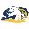 Angler Boat Fish Silhouette