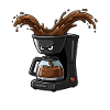 Angry Coffee Maker Splash