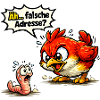 Funny Bird Worm Saying Gift