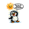 Heat Saying Penguin Gift Humor
