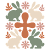 Easter Bunny Cross Pattern