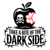 Dark Apple with Bite Design