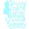 Scusa, non posso, ho dei programmi con il mio logo Bunny Hase