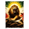Lion Persia Iran Flag