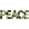Modern Patchwork Peace Style Sticker