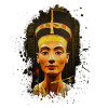 Queen Nefertiti Egyptian Portrait Art