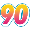 90er Gradient Jubeldesign