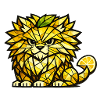 Lemon Lion Cubism version