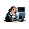 Philosophe Descartes Meme - pour fond sombre