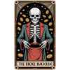 Den ødelagte tryllekunstner Skelet Troldmand Tarot