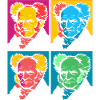 Schopenhauer Pop-Art Portrait Block