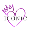 Iconic Purple Crown Heart