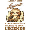 Sloth Series Evening Sofa Saying Funny