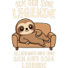 Sloth Sofa Legend Funny Saying