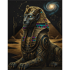Cosmic Anubis Sphinx in Gold