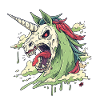 Einhorn Schädel Chaos