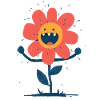 Lachende Monsterblume
