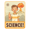 Science Hero: Cartoon Thumbs Up