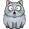 Surprise Cat Cartoon