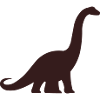 Dino Silhouette Brontosaurus