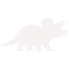 Triceratops Silhouette – Minimal Dino