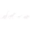 Dino silhouettes in retro style