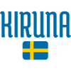 Kiruna avec le drapeau suédois