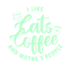 Katzen Kaffee Trio Spruch